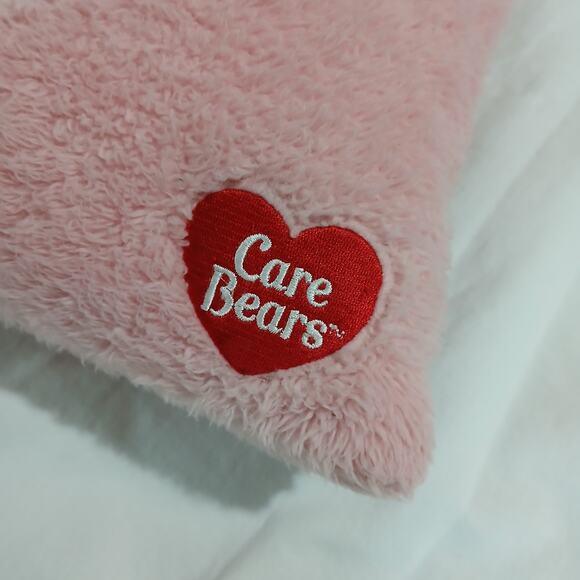 Care Bears American Greetings 2017 Cheer Bear Pillow Land Of Nod Pink Square - Picture 3 of 14